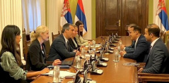 9 September 2022 National Assembly Speaker Dr Vladimir Orlic in meeting with the Egyptian Ambassador to Serbia